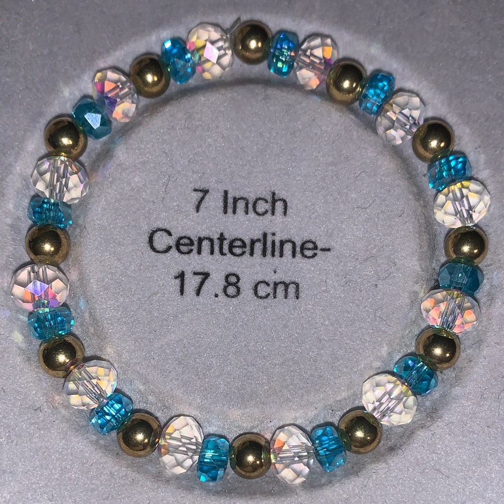 Aurora borealis Crystal stretch Bracelet